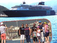 ‘Horizon’ isimli kruvaziyer gemisi, Marmaris Limanı'na yanaştı