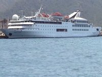 ‘Orient Queen’ isimli kruvaziyer gemisi, Marmaris'e geldi