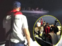Düzensiz göçmenler kaçtı, Sahil Güvenlik kovaladı