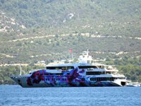 ‘Saluzi’ isimli süper yat, Bodrum’a demirledi