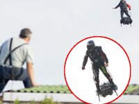 Franky Zapata, bu kez Manş Denizi'ni uçan kaykayıyla geçmeyi başardı
