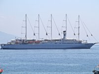‘Club Med 2’ isimli yolcu gemisi, Alanya’ya demir attı