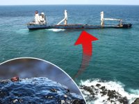 Şile'de karaya oturan ‘Natalia’ isimli gemiden yakıt sızdı