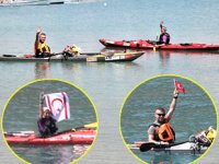 Mersin'den Kıbrıs'a kanoyla yolculuk başladı