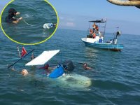 Alaplı’da balıkçı teknesi battı