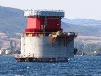 1915 Çanakkale Köprüsü'nün ayaklarının bağ kirişleri monte ediliyor