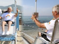 Alanya’da ‘Engelsiz Plaj Asansörü’ hayata geçirildi