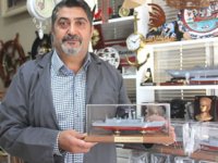 Emekli astsubay Yusuf Akmeşe'nin maket gemi hobisi mesleği oldu