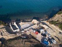 Karaburun'da sit alanındaki inşaatın yıkım çalışması tamamlandı