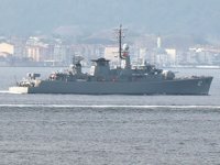'Drazki' isimli Bulgar askeri gemisi, Çanakkale Boğazı'ndan geçti