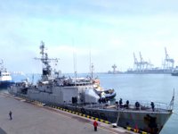 ‘Commandant Birot’ isimli savaş gemisi, Odesa Limanı’na demir attı