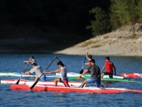 Seyhan Baraj Gölü, durgunsu sporunda cazibe merkezi oldu