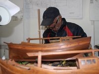 Metin Kurtoğlu, 1 metrelik ahşap kadırga gemi için 8 ay uğraştı