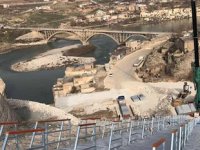 Hasankeyf'te yüzer liman montajı tamamlandı