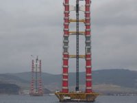 1915 Çanakkale Köprüsü’nün ayakları 150 metre uzunluğa ulaştı