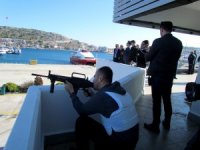 Çeşme Ulusoy Limanı'nda nefes kesen tatbikat