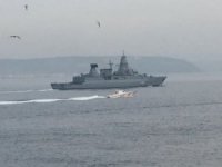 NATO'ya bağlı Alman savaş gemisi boğaz sularında