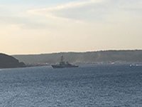 Amerikan savaş gemisi Çanakkale Boğazı'ndan geçti