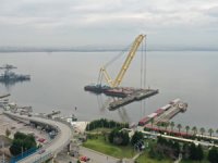 Seka iskelesinin yıkımına başlandı