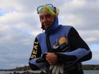 60 yıldır yaz kış demeden dalış yapıyor