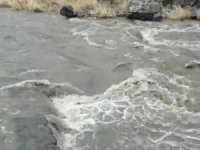 Kars Çayı taşmaya başladı
