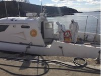 Adalarda dezenfekte işlemi tamamlandı