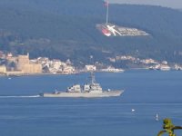 ABD savaş gemisi Çanakkale Boğazı’ndan geçti
