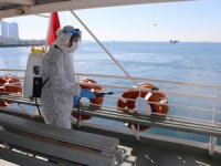 İskele ve Deniz Ulaşım Araçları, Kartal Belediyesi ekiplerince dezenfekte edildi