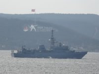 Rus keşif gemisi 'Ivan Khurs' Çanakkale Boğazı’ndan geçti