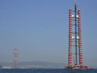 1915 Çanakkale Köprüsü'nün kırmızı beyaz kulelerinde sona yaklaşılıyor