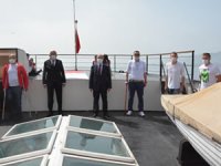 Alemdar Gemisi’nde voleybol gösterisi yapıldı