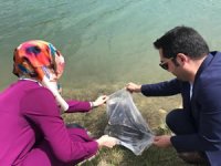 Malatya’da göletlere 50 bin balık bırakıldı