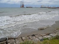 Gemiler lodos nedeniyle Tekirdağ kıyılarına demirledi