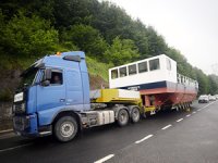 Özel maksatlı yük taşıma teknesi, Bolu Dağı'ndan geçti