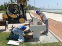Parklara su tasarruflu çeşme yerleştirildi