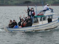 Tekne keyfi yağmurun azizliğine uğradı