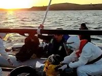 Ayvalık’ta Afganistan uyruklu 40 mülteci kurtarıldı