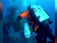 İyonya Denizi'nde yarım tonluk balıkçı ağı temizlendi!