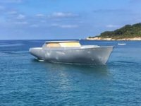 Bartın’da inşa edilen yat denize indirildi