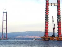 1915 Çanakkale Köprüsü’nde geçici çalışma halatı montajı başladı