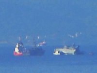 Maersk Launceston isimli konteyner gemisi ile çatışan Yunan mayın tarama gemisi Kallisto, Ege Denizi’nde battı