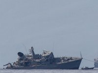Yunan mayın tarama gemisi NTHI Kallisto’nun çatışma sonrası görüntüleri ortaya çıktı