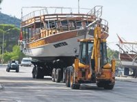 Demre’de yatlar kış molasına çekildi