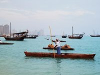 Katar'da Geleneksel Ahşap Tekne Festivali, geçmiş zamanda yolculuğa çıkarıyor