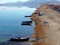 Konya'daki Suğla Gölü'nde sular çekildi