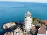 162 yıllık Şile Feneri'ndeki restorasyon çalışmaları sürüyor