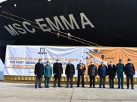 Himalaya Servisi’nin ilk gemisi MSC EMMA, Asyaport’a yanaştı