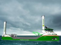 Dünyanın ilk sıfır emisyonlu rüzgar ve hidrojen tahrikli kargo gemisi geliştiriliyor