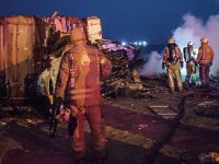 Kıyıya oturan gemide bu sefer de yangın çıktı