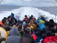 Ayvacık açıklarında 51 düzensiz göçmen kurtarıldı